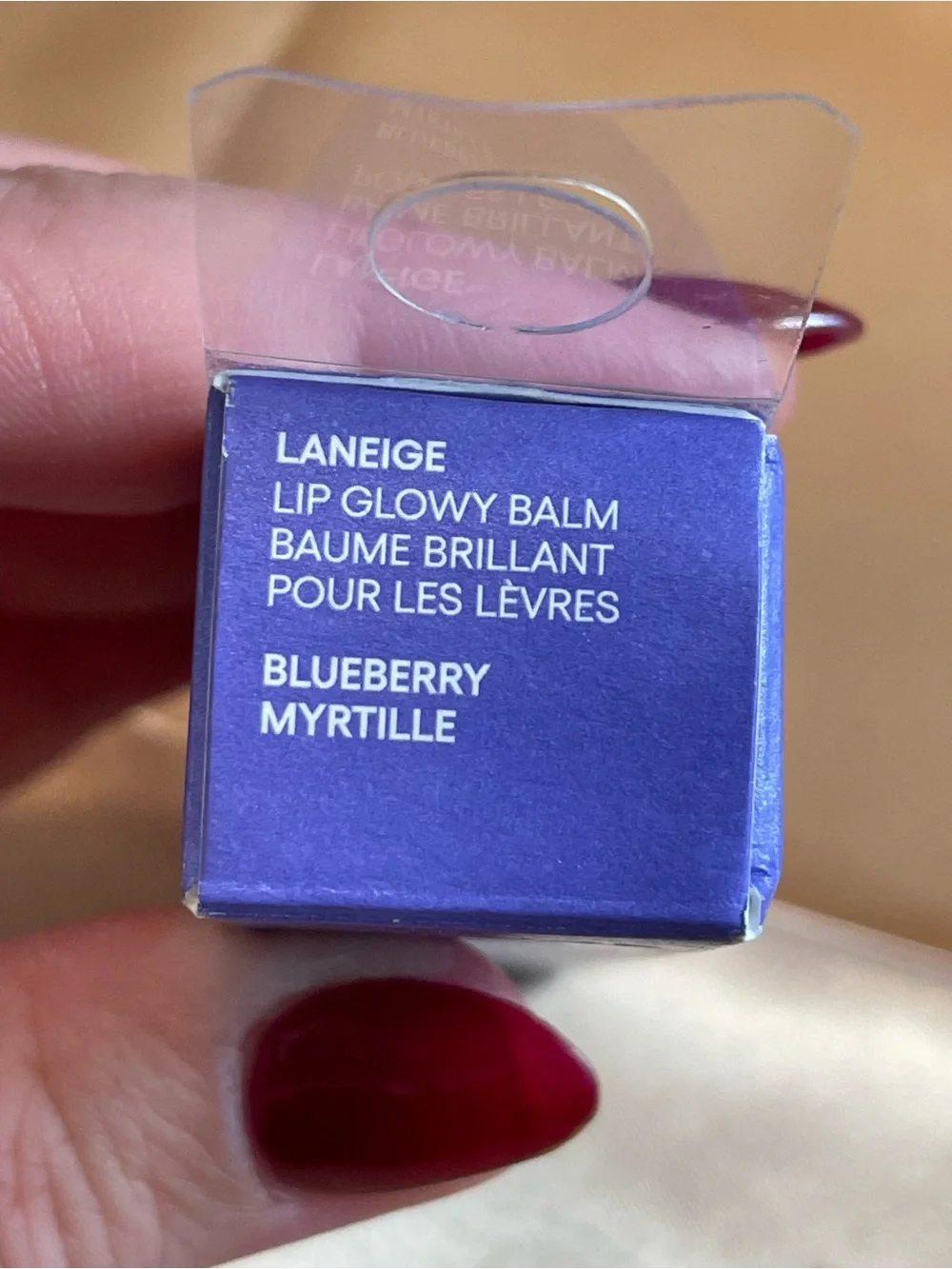 LANEIGE Lip Glowy Balm Blueberry 0.35 oz - NIB